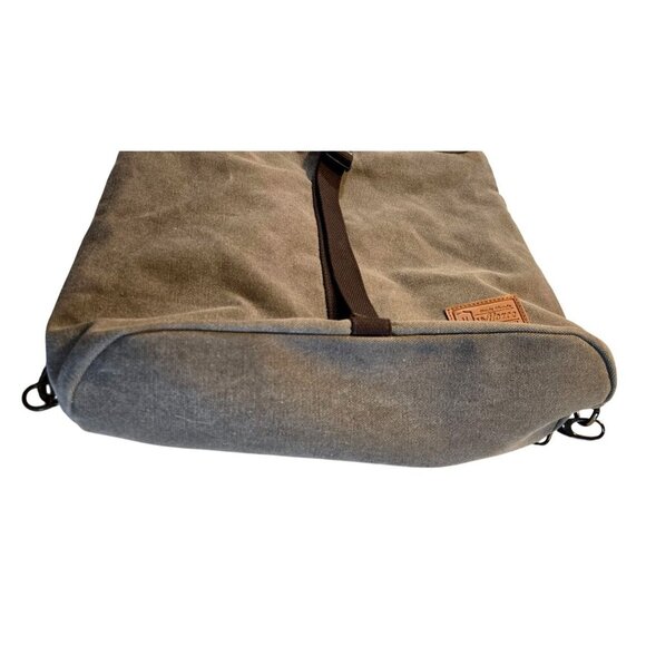 MyHozee Gray Canvas Interchangeable Shoulder Bag To Backpack w/Adjustable Strap - Picture 5 of 16